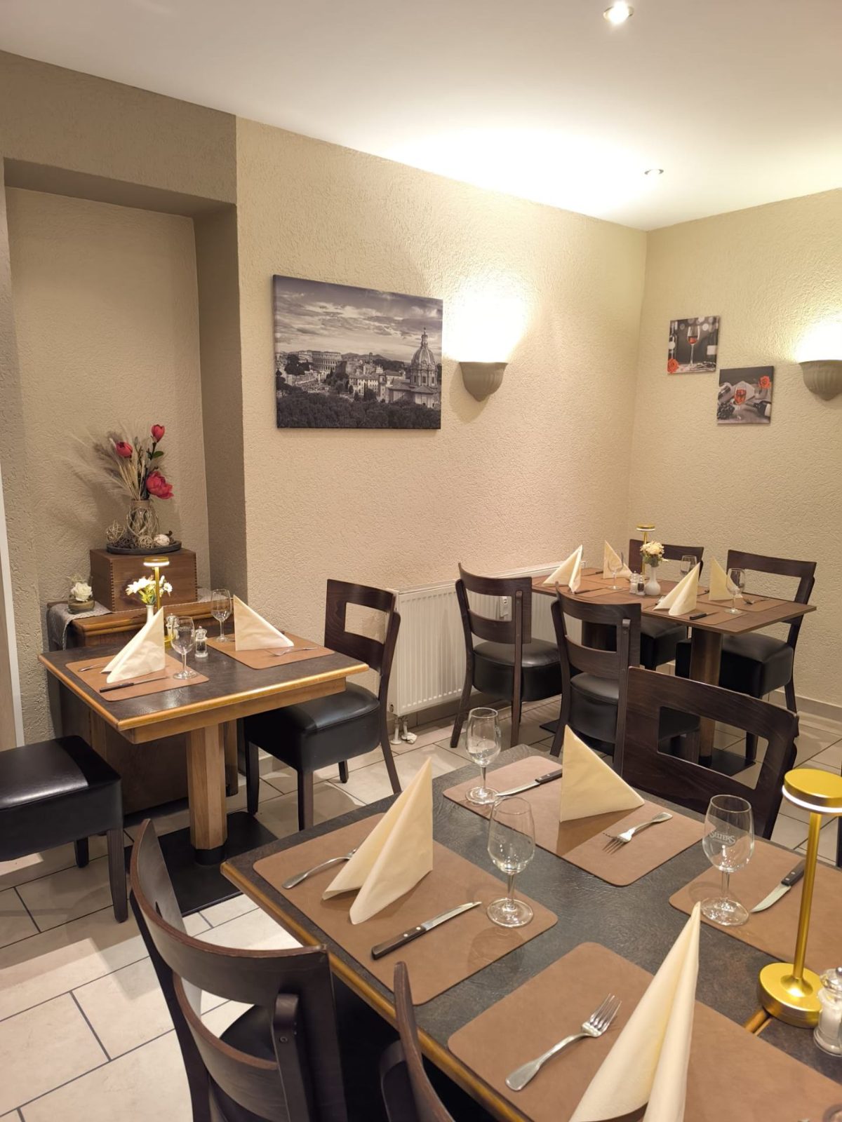 Der hintere Bereich im Ristorante Perla