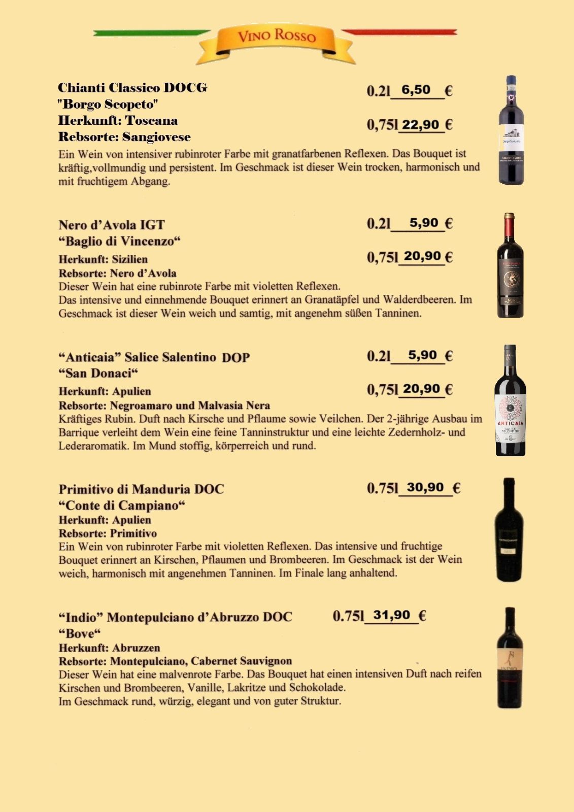 Wein Rosso